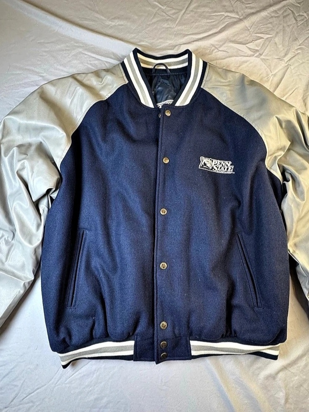 Steve & Barry's Penn State varsity jacket Varsity Jacket in Blue & White NWOT